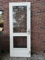Buitendeur met dubbel glas 211.5 cm* 83 cm, Ophalen, Gebruikt, 200 tot 215 cm, Glas