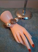 Manouk - armband met grote parels, Verzenden, Nieuw, Wit, Overige materialen