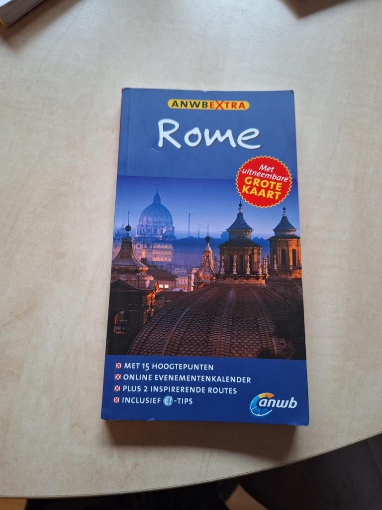 ANWB extra Reisgids Rome met kaart., Europa, Ophalen of Verzenden, Zo goed als nieuw, Reisgids of -boek