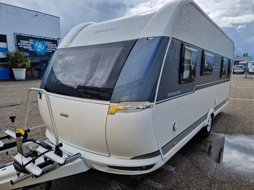 Hobby 495 WFB excellent thule luifel douche mover dorema fie, Caravans en Kamperen, Caravans, Bedrijf, tot en met 4, 1250 - 1500 kg