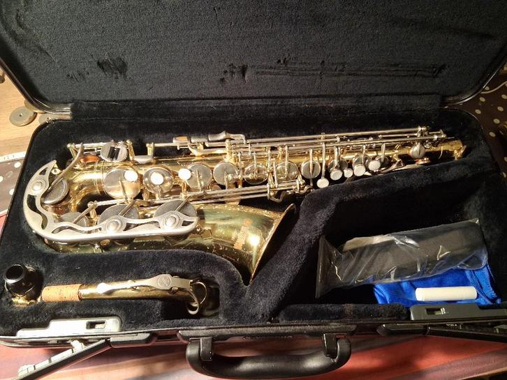 Yamahe YAS-23 altsaxofoon gereviseerd., Muziek en Instrumenten, Blaasinstrumenten | Saxofoons, Gebruikt, Alt, Met koffer, Ophalen of Verzenden