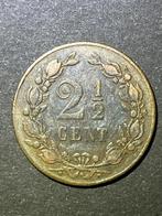 Nederland, 2½ cent 1898 Wilhelmina, Postzegels en Munten, Verzenden, Koningin Wilhelmina, Overige waardes, Losse munt