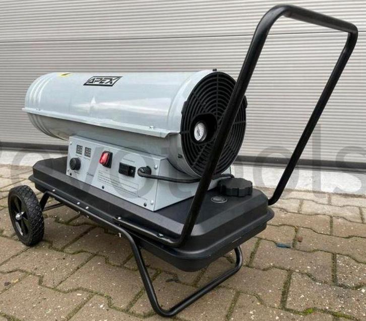 Petroleum Heteluchtkanon Verrijdbaar, Doe-het-zelf en Verbouw, Aggregaten, Gebruikt, Dieselolie, 30 kVA of meer, Ophalen of Verzenden