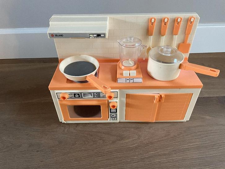 Retro mini Keuken, Kinderen en Baby's, Speelgoed | Speelkeukens, Gebruikt, Speelkeuken, Ophalen