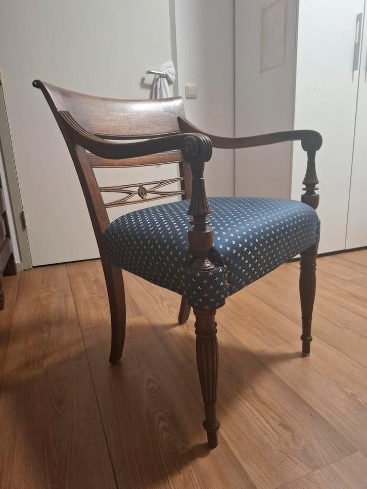 Antieke Kapiteinsstoel in Mooie Staat, Antiek en Kunst, Antiek | Meubels | Stoelen en Banken, Ophalen of Verzenden