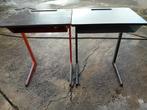 Vintage Schoolbankjes - Set van 2, Ophalen, Gebruikt, Bureau