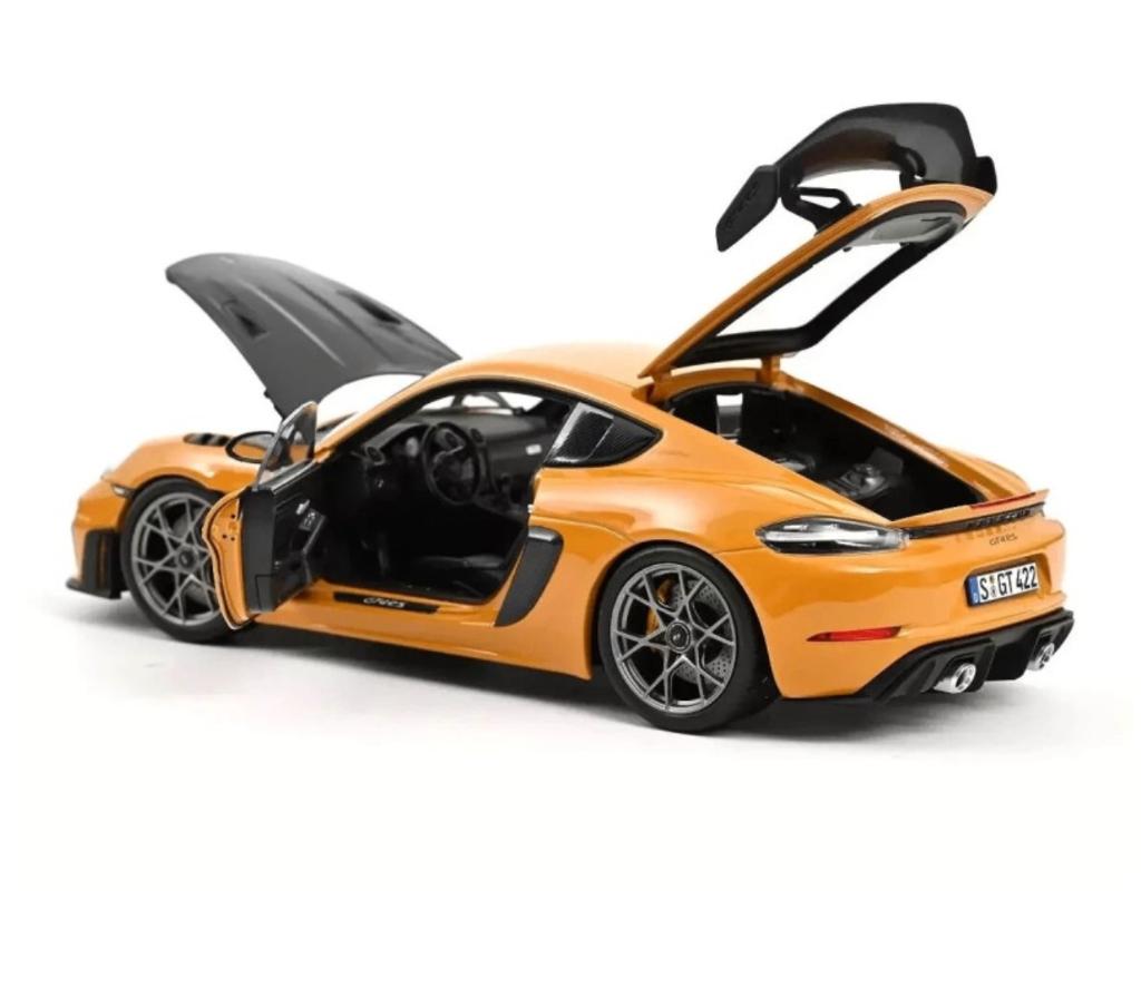 Porsche Cayman GT4 RS Weissach D. Geel '23 1/18 NOREV 187252, Hobby en Vrije tijd, Modelauto's | 1:18, Verzenden, Nieuw, Auto