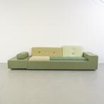 1 Vitra Hella Jongerius Poldersofa Groen mix XL Nieuw, Huis en Inrichting, 250 tot 300 cm, 75 tot 100 cm, Rechte bank, Stof