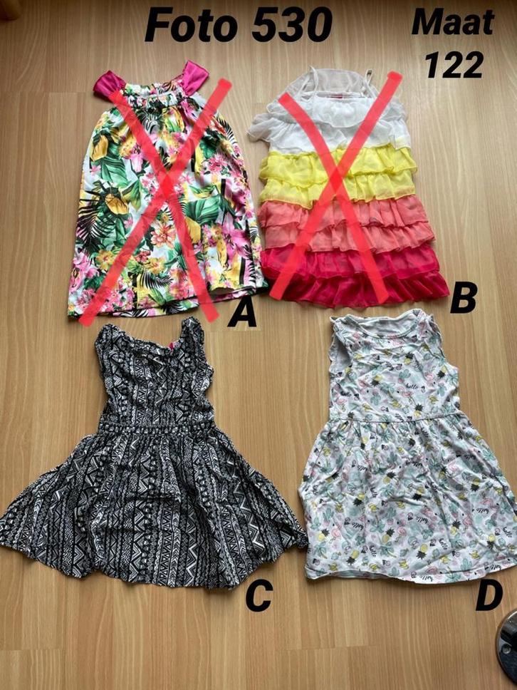 Zomerjurk meisje maat 122 *foto 530*, Kinderen en Baby's, Kinderkleding | Maat 122, Zo goed als nieuw, Meisje, Jurk of Rok, Ophalen of Verzenden