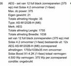 AEG Zonnepanelen Set - 12 Panelen + Solax Omvormer, Doe-het-zelf en Verbouw, Zonnepanelen en Toebehoren, Ophalen, Nieuw, Compleet systeem