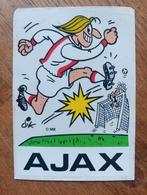 Vintage Dik Bruynesteyn sticker voor Ajax, 1970s, Ophalen of Verzenden, Zo goed als nieuw, Ajax, Poster, Plaatje of Sticker