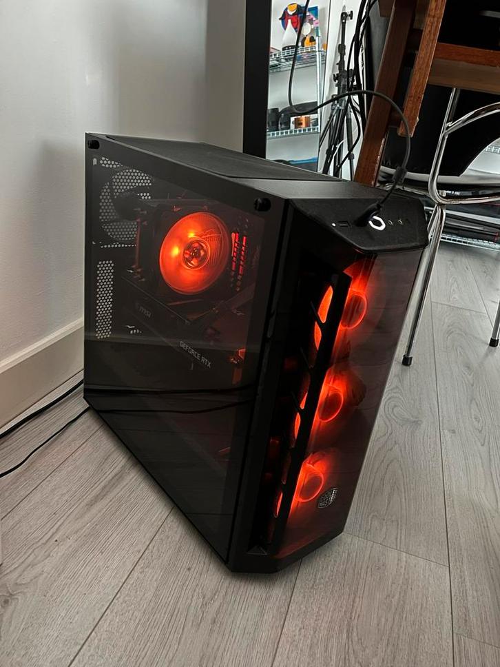 Gaming PC RTX 3080 + Complete Logitech G Pro Set, Computers en Software, Desktop Pc's, Zo goed als nieuw, 4 Ghz of meer, SSD, Gaming
