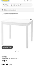 Ikea kindertafel kritter wit gebruikt, Kinderen en Baby's, Kinderkamer | Tafels en Stoelen, Ophalen, Gebruikt, Tafel(s)