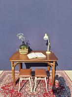Vintage manou bureau tafel, dinnertable, tafel, Huis en Inrichting, Ophalen, Gebruikt, Vintage, Nvt