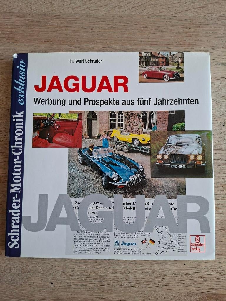 boek Jaguar reclame hardcover Schrader Chronik Duits 1996, Ophalen of Verzenden, Zo goed als nieuw, Overige merken