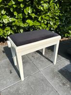 Piano kruk - wit - verstelbaar, Huis en Inrichting, Stoelen, Ophalen, Gebruikt, Wit, Eén