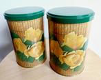 Retro Tomado blikken/met gele rozen, Verzamelen, Blikken, Ophalen of Verzenden, Gebruikt, Overige, Overige merken