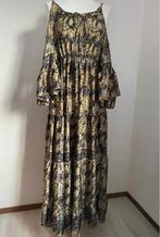 Classy zijden maxi jurk, Kleding | Dames, Jurken, Beige, Maat 38/40 (M), Vintage, Ophalen of Verzenden