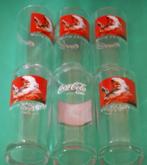 6 Coca Cola glazen met Kerstman afbeelding + tekst Coca-Cola, Verzamelen, Glas en Borrelglaasjes, Ophalen of Verzenden, Nieuw