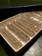Set glazen messenleggers jaren vijftig, Antiek en Kunst, Ophalen of Verzenden