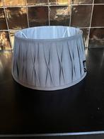 Geplooid linnen lampenkap rond  grijs, Ophalen, 25 tot 50 cm, Rond, Zo goed als nieuw