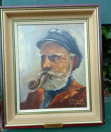 HENRI ROWET: Dorus Rijkers origineel geschilderd schilderij beschikbaar voor biedingen