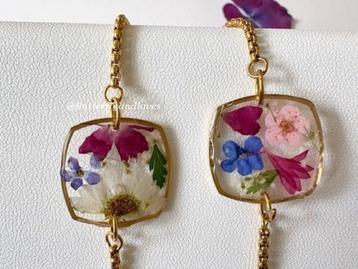 Handgemaakt Armbandje echte bloemen Liefdevol Cadeau vrouw beschikbaar voor biedingen