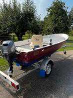 Elan 401 polyester + Yamaha 15pk 4-takt + trailer –vaarklaar, Ophalen, 10 tot 30 pk, Gebruikt, Snelvarend