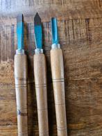 Set van 3 Houtdraaibeitels, Doe-het-zelf en Verbouw, Gereedschap | Handgereedschap, Ophalen of Verzenden, Gebruikt