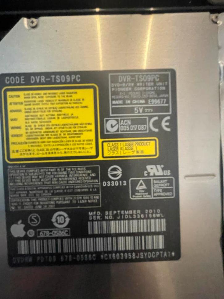 Apple iMac (Mid 2010) - Defect, zonder RAM, roest, Computers en Software, Optische drives, Niet werkend, Intern, MacOS, Dvd, Ophalen of Verzenden