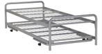 Bedbank dubbel divan logeerbed dubbel bed 1 naar 2 persoons, Ophalen, Gebruikt, 90 cm, Eenpersoons