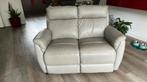 Gratis!! Bank, 2-zits leer, Huis en Inrichting, Ophalen, Gebruikt, Minder dan 75 cm, 150 tot 200 cm