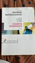 Basisboek bedrijfseconomie/Studenten uitwerkingen, Ophalen of Verzenden, Zo goed als nieuw, P. de Boer; O.A. Leppink; M.P. Brouwers; Wim Koetzier