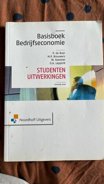 Basisboek bedrijfseconomie/Studenten uitwerkingen beschikbaar voor biedingen