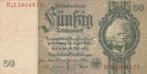 Duitsland bankbiljet 50 Reichsmark David Hansemann 30.3.1933, Postzegels en Munten, Bankbiljetten | Europa | Niet-Eurobiljetten
