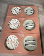 Gusta Sardientjes bon appetit Bordjes - 6 Stuks, Huis en Inrichting, Nieuw, Ophalen of Verzenden, Bord(en), Overige stijlen