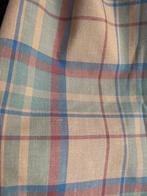 Vintage / retro geblokt gordijn, ongeveer 170 br x 217 hoog, Vintage, retro, Gebruikt, 200 cm of meer, 150 tot 200 cm