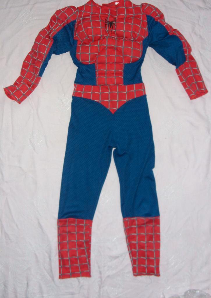 Spiderman Gespierd outfit + masker mt 104 / 110, Kinderen en Baby's, Carnavalskleding en Verkleedspullen, Gebruikt, Jongen, 110 t/m 116