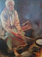 Schilderij gesigneerd antiek oud, Ophalen of Verzenden