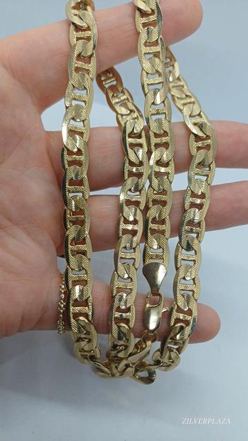 Gouden Herenketting - 18K Verguld RVS - 61cm beschikbaar voor biedingen