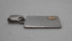 Zilveren hanger met gouden hartje nr.185, Overige voorstellingen, Verzenden, Zo goed als nieuw, Zilver