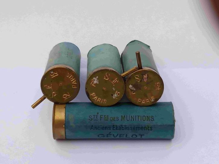 30 Geneutraliseerde penvuur jachtgeweer hulzen kal 12, Verzamelen, Militaria | Algemeen, Landmacht, Hulzen of Bodemvondsten, Nederland