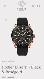 Hodler Luzern - Zwart & Roségoud Horloge, Overige merken, Overige materialen, Polshorloge, Nieuw