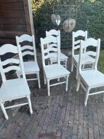Witte stoelen Braxton, Huis en Inrichting, Stoelen, Ophalen, Gebruikt, Wit, Landelijk