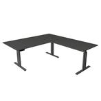 Hoekbureau Move-3 elegant antraciet 200x220cm elektrisch, Verzenden, Elektrisch, Aylvalan 5 Bakkeveen, Meubelen-Online.nl