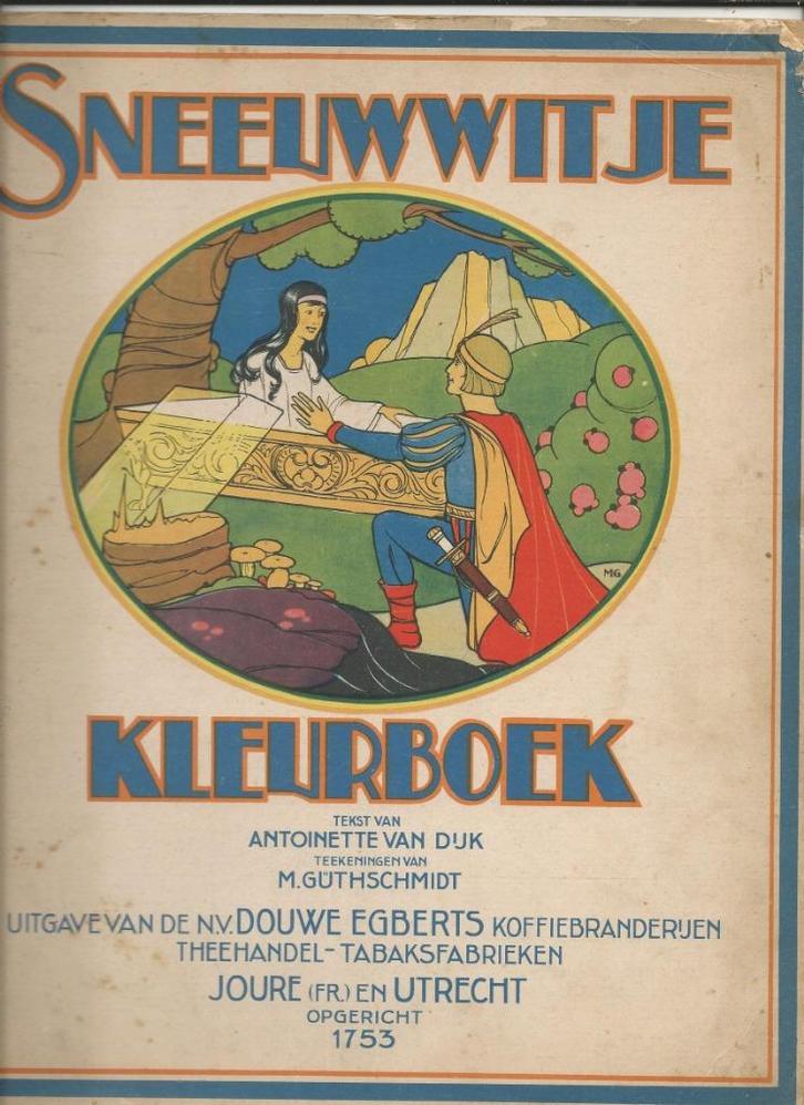 Plaatjesalbum/Kleurboek  Sneeuwwitje van DE, Verzamelen, Disney, Gebruikt, Overige typen, Sneeuwwitje of Doornroosje, Ophalen of Verzenden