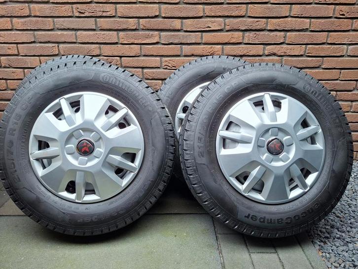 4 Continental Camperbanden op velg - 5mm profiel, Auto-onderdelen, Banden en Velgen, Banden en Velgen, All Season, 15 inch, 215 mm