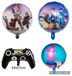 Fortnite set van 4 folie ballonnen, Ophalen of Verzenden, Nieuw, Versiering, Verjaardag