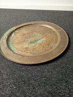Messing koperen schaal bord, Antiek en Kunst, Antiek | Koper en Brons, Ophalen of Verzenden