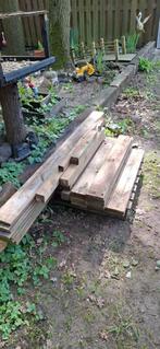 Tekoop: rest partij grenen houten planken en balken, Ophalen, Gebruikt, Minder dan 180 cm, Balken